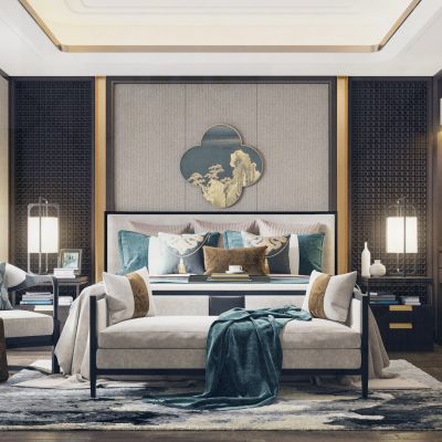 新中式卧室