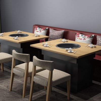 餐桌，餐桌椅，火锅，卡座