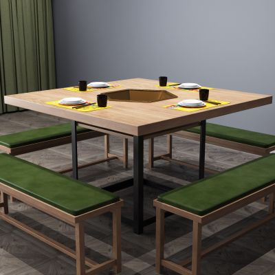 餐桌，餐桌椅，火锅