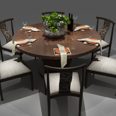 圆桌，餐桌，包厢桌