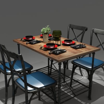 长桌，餐桌，卡座