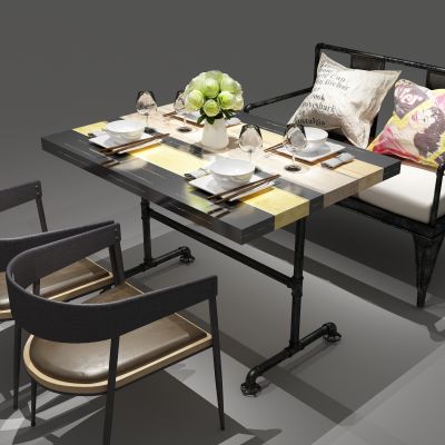 长桌，餐桌，卡座