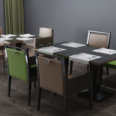 长桌，餐桌，卡座，西餐桌