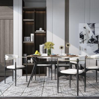 现代实木餐桌椅