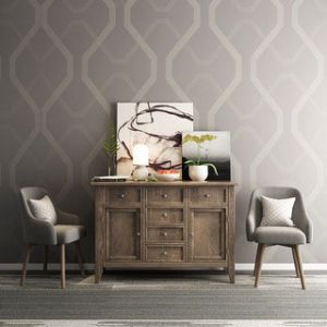 美式田園單椅邊柜組合