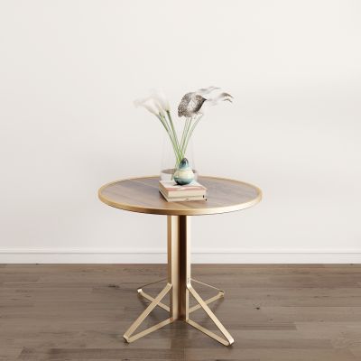 现代简约圆几花瓶组合