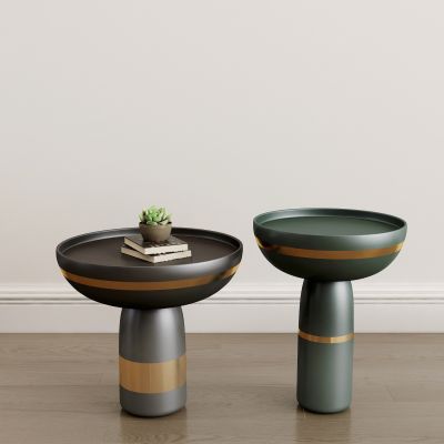 现代圆几摆件组合