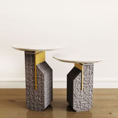 现代圆形造型茶几