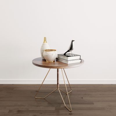 现代简约圆几摆件组合