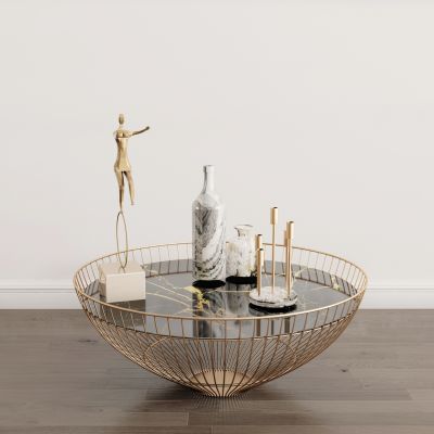 现代茶几摆件组合