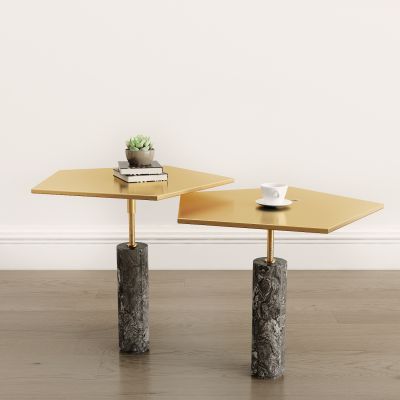 现代边几摆件组合