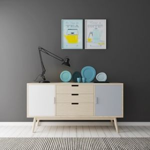 北欧简约边柜陈设品组合