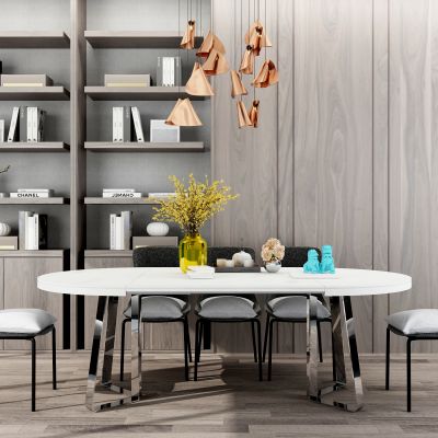 现代餐桌椅组合