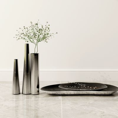 现代花瓶花卉摆件组合