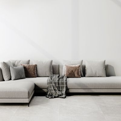 现代简约多人转角沙发