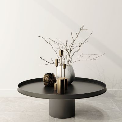 现代茶几花瓶摆件组合