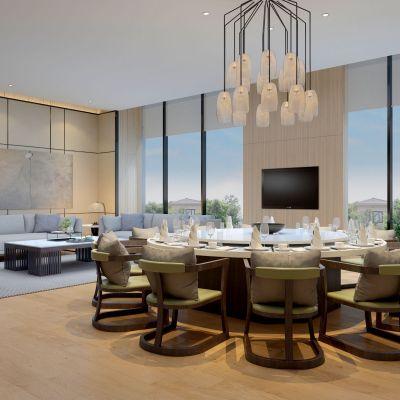 新中式餐厅包厢