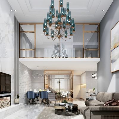 后现代别墅客厅