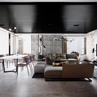 现代工业风客餐厅