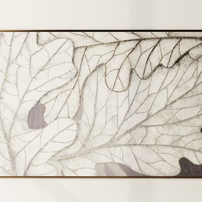 现代树叶纹路挂画
