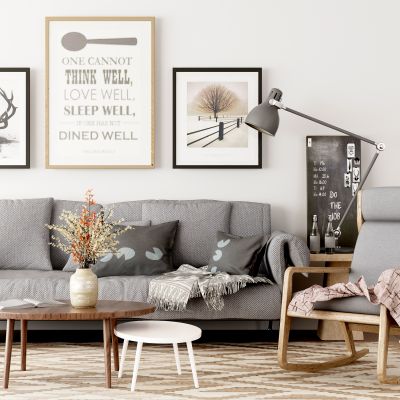 北欧布艺沙发组合