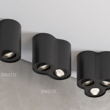 现代简约黑色筒灯