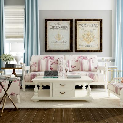 美式田园沙发组合