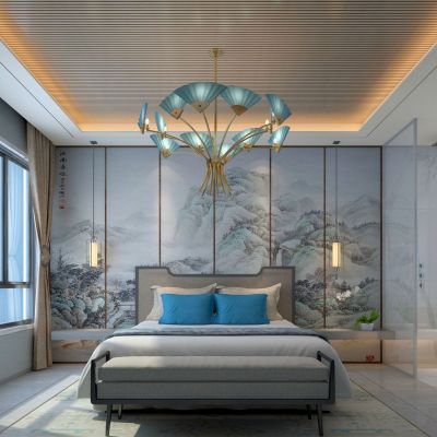 新中式床具组合