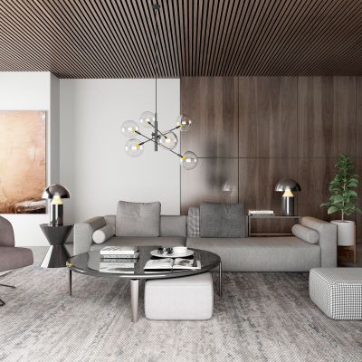 现代沙发茶几组合