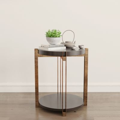 现代茶几盆栽茶具摆件组合