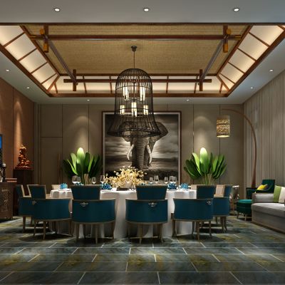 东南亚风酒店包间