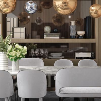 现代别墅餐厅