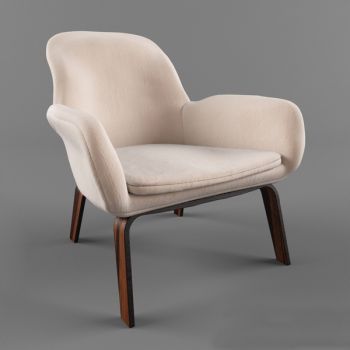 美式单人靠椅沙发