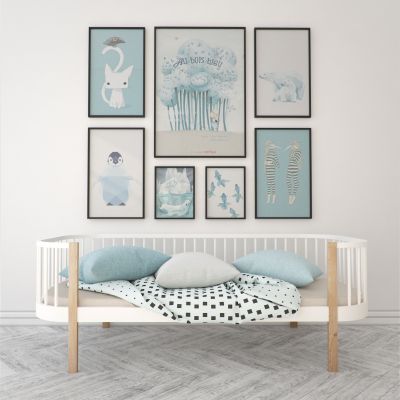 北欧简约沙发挂画组合