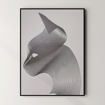 现代轻奢抽象线条挂画