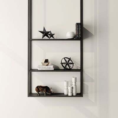 现代置物架摆件组合
