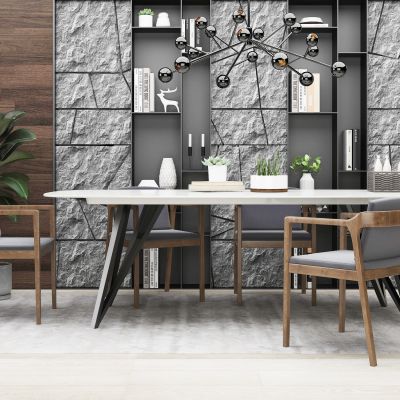 现代餐桌椅组合