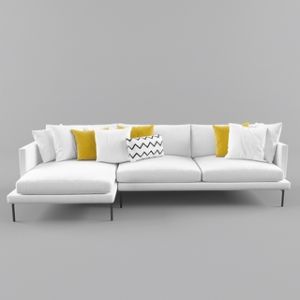 现代简约多人沙发