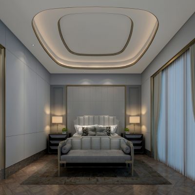 新中式床具组合