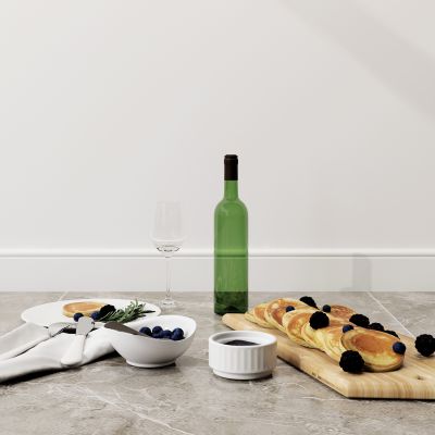 现代食物餐具组合