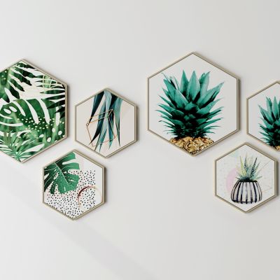 现代北欧多边形装饰画