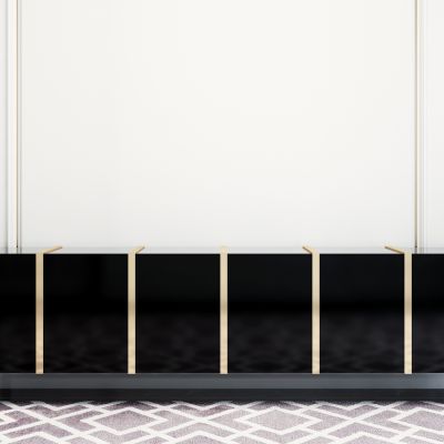 简欧金属电视柜