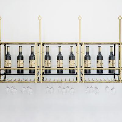 简欧酒架酒瓶组合