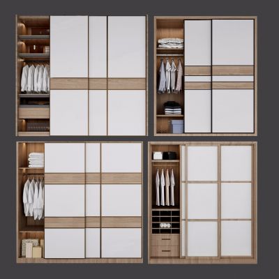 现代衣柜组合