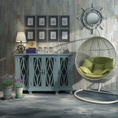 田园风格装饰柜餐边柜吊椅