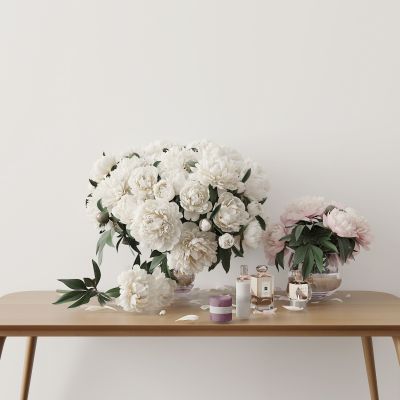 现代花卉摆件组合