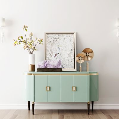 简欧装饰柜壁灯组合