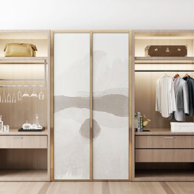 新中式现代衣柜衣服组合