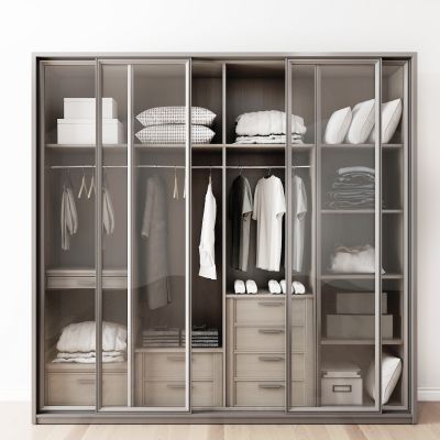 现代简约衣柜衣服组合