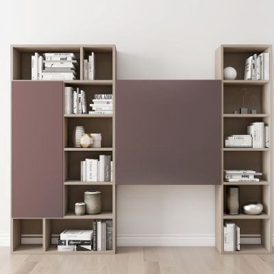 现代书柜摆件书籍组合